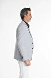  İntersivin Slim Fit Yarım Astarlı Mendilli Erkek Blazer Tek Ceket