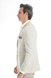 İntersivin Slim Fit Yarım Astarlı Erkek Yazlık Blazer Tek Ceket