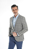 İntersivin Slim Fit Yarım Astarlı Erkek Yazlık Siyah Blazer Tek Ceket