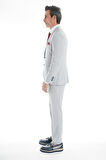 İntersivin Slim Fit İndigo Yelekli Likralı Erkek Takım Elbise