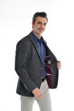 İntersivin Slim Fit Lacivert Erkek Yazlık Blazer Tek Ceket