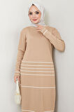 Garnili Merserize Triko Elbise Camel HM2602