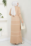 Garnili Merserize Triko Elbise Camel HM2602