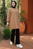 Balon Kol Triko Tunik Camel HM2519