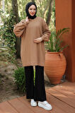 Balon Kol Triko Tunik Camel HM2519