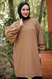 Balon Kol Triko Tunik Camel HM2519