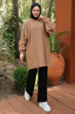 Balon Kol Triko Tunik Camel HM2519