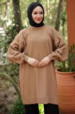 Balon Kol Triko Tunik Camel HM2519
