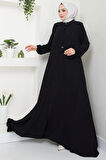Bağcıklı Mevlana Ferace Siyah HM2644