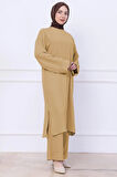 Uzun Tunikli Ayrobin Takım Camel HM2770