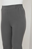 Beli Lastikli İspanyol Paça Kumaş Pantolon Füme HM2781