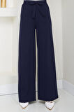 Bağlamalı Pantolon Lacivert HM2782