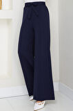 Bağlamalı Pantolon Lacivert HM2782