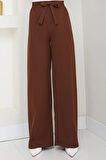 Bağlamalı Pantolon Kahverengi HM2782