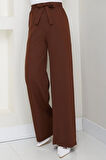 Bağlamalı Pantolon Kahverengi HM2782