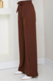 Bağlamalı Pantolon Kahverengi HM2782