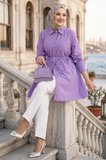 Bağlamalı Cepli Tunik Lila HM2911