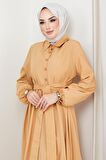 Kuşaklı Mevlana Elbise Camel