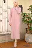 Fitilli Triko Elbise Pudra HM2247