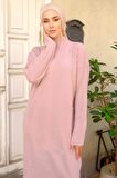 Fitilli Triko Elbise Pudra HM2247
