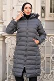 Dolumlu Şişme Mont Gri HM2294