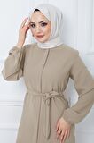 Gizli Patlı Kuşaklı Ferace Bej HM2361