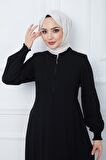 Parçalı Mevlana Ferace Siyah HM2362