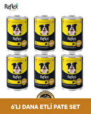 Reflex Plus Köpek Maması 6'lı Dana Etli Pate Set