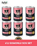 Reflex Plus Köpek Maması 6'lı Somonlu Sos Set