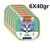 Wanpy Kedi 40g 6'lı Ton Balıklı Alutray Yaş Mama