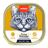 Wanpy Kedi 40g 6'lı Ton Balıklı & Tavuklu Alutray Yaş Mama