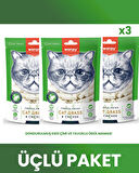 Wanpy Kedi Dondurulmuş Kedi Çimi ve Tavuklu Ödül 3x20gr (3lü paket)
