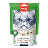 Wanpy Kedi Dondurulmuş Kedi Çimi ve Tavuklu Ödül 3x20gr (3lü paket)