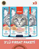 Wanpy Pouch Ton-Karides Yaş Kedi Maması 3lü Fırsat 3x70gr