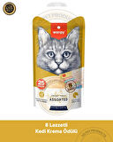 Wanpy Karışık 8 Lezzetli Kedi Krema Ödülü 25x14gr 
