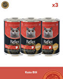 Reflex Plus Sos İçinde Parça Kuzulu Yetişkin Kedi Konservesi 3X400gr