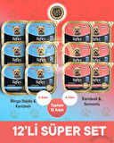 Reflex Plus Pate MSC Karidesli ve Somonlu Mini ve Küçük Irklar için Yetişkin Köpek Maması 12X85 g