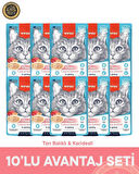 Wanpy Pouch Ton-Karides Yaş Kedi Maması 10x70gr