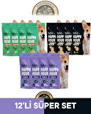 Reflex Plus Happy Hour 12'li Köpek Maması Süper Set 5 / 12x60gr