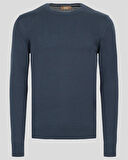 Erkek Triko Bisiklet Yaka Sık Örme Lacivert Slim Fit Kazak NCS JEANS 3001