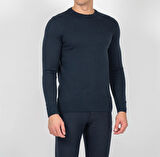 Erkek Triko Bisiklet Yaka Sık Örme Lacivert Slim Fit Kazak NCS JEANS 3001