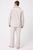 MARISILK™ Premium Dokuma Uzun Kollu Uzun Paçalı Erkek Pijama Takımı