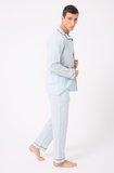 MARISILK™ Premium Dokuma Uzun Kollu Uzun Paçalı Erkek Pijama Takımı
