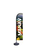  MANAV YAZILI YELKEN BAYRAK