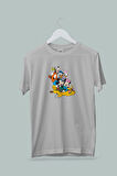 Maki Home Kız Çocuk Disney Arkadaslar Baskılı Gri Tshirt 5 6 7 8 9 10 11 12 13 14 yaş