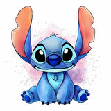 Maki Home Kız Çocuk Lilo Sticth II Baskılı Gri Tshirt 5 6 7 8 9 10 11 12 13 14 yaş