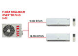Vestel FLORA DOĞA MULTI INVERTER PLUS 9+12 Klima