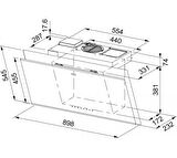 Franke 330.0679.324 Mythos Pro Fvmy Ah 907 Fm Bk/Bk Black Frame Davlumbaz