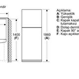 Bosch KDN55NLE0N Buzdolabı