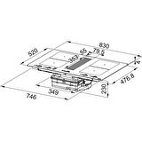 Franke 3400705335 MYTHOS 2GETHER ICON STEEL FMY 8391 R HI Black Glass Ankastre Ocak